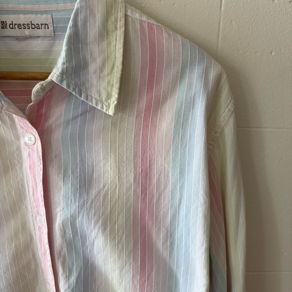 Pastel Striped Button-Down - Picture 3 of 9